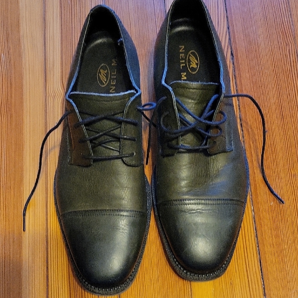 Neil M Green and Black Leather Oxfords